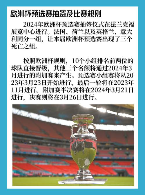 欧洲国家杯预选赛：谁将出线？