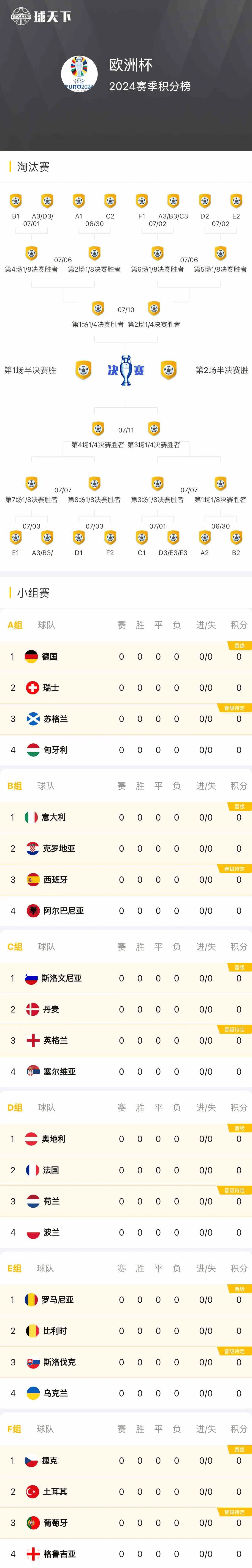欧洲国家杯预选赛：谁将出线？